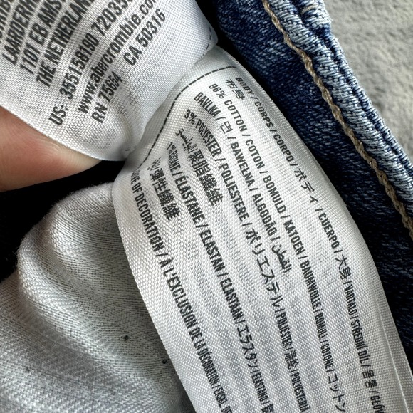 Hollister Jeans Womens Size 7 Ultra High Rise Mom Tapered Belted 27" Paper Bag - Picture 10 of 12